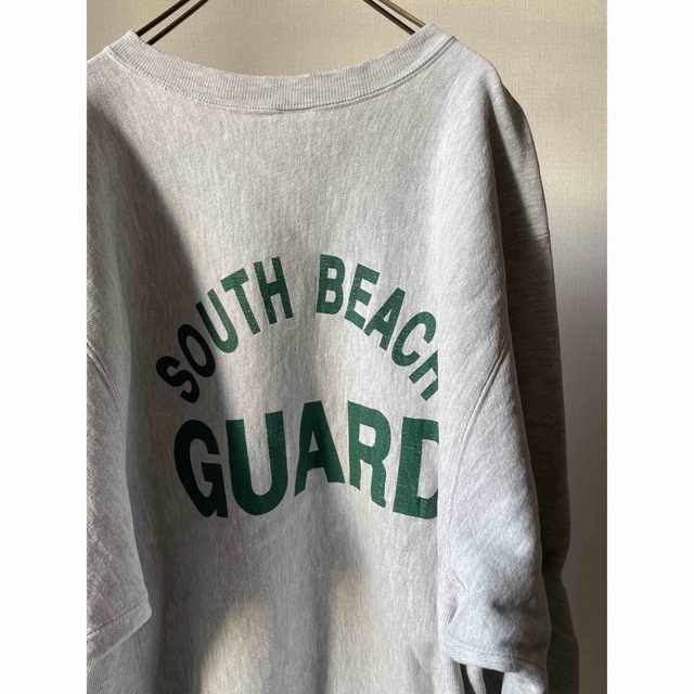 激レア！90sチャンピオン SOUTH BEACH GUARD 両面 XLグレー素材