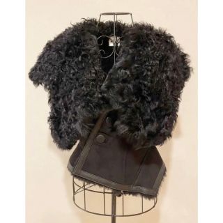 ジバンシィ(GIVENCHY)のGivenchy shearling ムートンベスト　ブラック(毛皮/ファーコート)