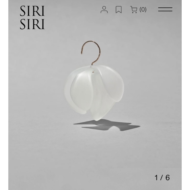 【SIRISIRI】EXCAVATION Single Earring Anth