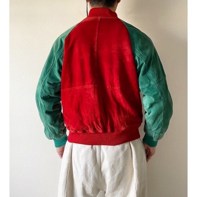 珍カラー vintage LAKELAND ヌバックレザー ジャケット ブルゾン メンズのジャケット/アウター(ブルゾン)の商品写真