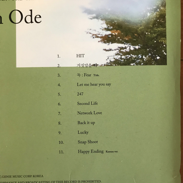 「An Ode 」Hopeバージョン エンタメ/ホビーのCD(K-POP/アジア)の商品写真