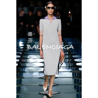 バレンシアガ(Balenciaga)の14.15.SS■未使用■バレンシアガ 半袖ワンピース/ドレス ジャージー (ロングワンピース/マキシワンピース)