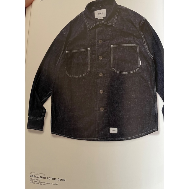 size2 M wtaps mine ls shirt  denim