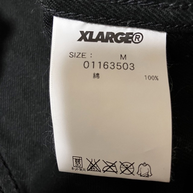 XLARGE(エクストララージ)の【冬物セット割】エクストララージ　X-LARGE パッチコーチジャケット　黒　M メンズのジャケット/アウター(ブルゾン)の商品写真