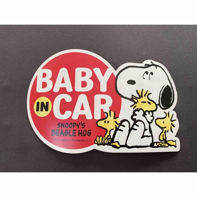 SNOOPY(スヌーピー)のベビー インカー スヌーピー ステッカー 車 自動車/バイクの自動車(車外アクセサリ)の商品写真