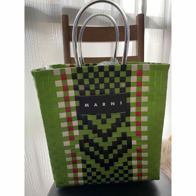 MARNI キューブ ウォーブン素材 ピクニックバッグ textilia.md