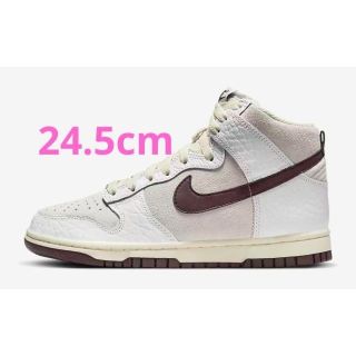 ナイキ(NIKE)のNIKE DUNK HIGH  " WOOD BROWN " 24.5cm(スニーカー)