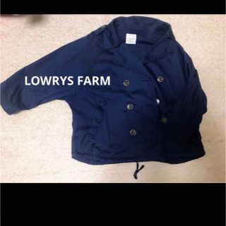 ローリーズファーム(LOWRYS FARM)の【LOWRYS FARM】ショートトレンチ　ネイビー(トレンチコート)