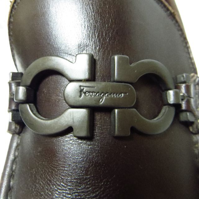 Salvatore Ferragamo(サルヴァトーレフェラガモ)の美品 フェラガモ ガンチーニ ビットローファー 約23.5cm 本物保証 レディースの靴/シューズ(ローファー/革靴)の商品写真
