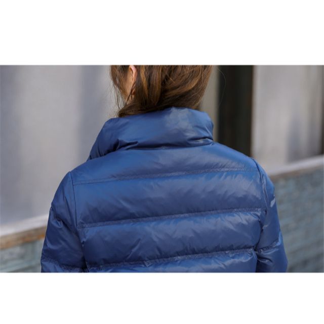 ダウンジャケット レディース ダウンコート 暖かい 羽毛 防寒 レッド XL レディースのジャケット/アウター(ダウンコート)の商品写真