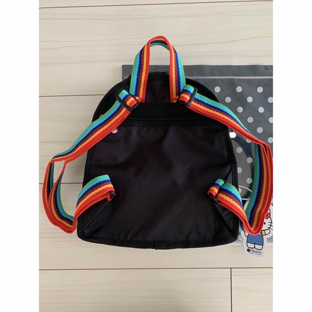 レスポートサック リュック 赤 青 レインボー