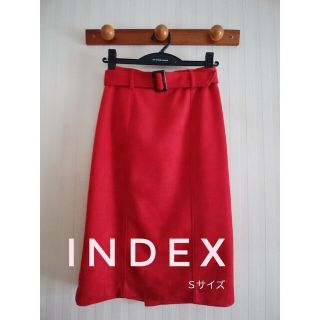 インデックス(INDEX)のインデックス　index　ロングスカート　タイトスカート　赤(ロングスカート)