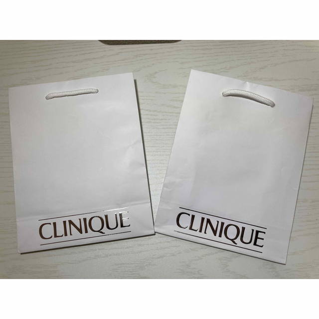 CLINIQUE(クリニーク)のCLINIQUEショップ袋2枚セット レディースのバッグ(ショップ袋)の商品写真