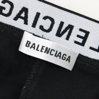 BALENCIAGA バレンシアガ パンツ ボトムス ズボン ブラック 黒 38 M レギンス ストレッチ ウエスト ロゴ 細身 タイト クロップド 高級 カジュアル 動きやすい センタープレス スタイリッシュ 【レディース】【K3600】