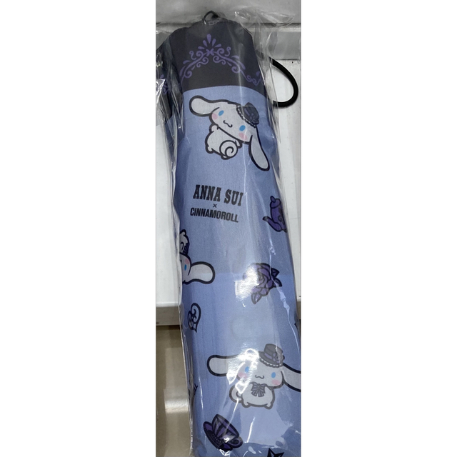 ANNA SUI 青雨兼用折り畳み傘 シナモロール　ブルー