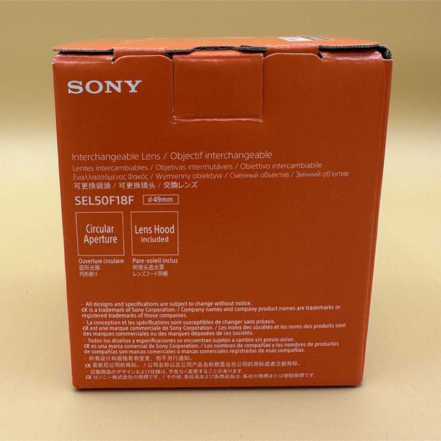 メカニカル SONY フルサイズEマウント用レンズ FE 50F1.8 美品 - 通販