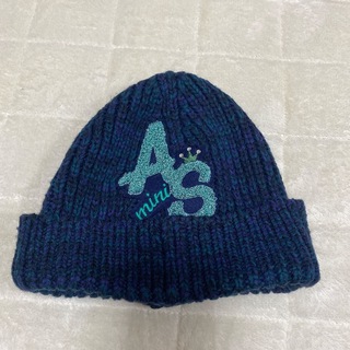 アナスイミニ(ANNA SUI mini)のアナスイミニ  ニット帽 ロゴ　ニットキャップ　ANNA SUI mini(帽子)