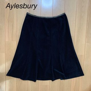 アリスバーリー(Aylesbury)のAylesbury アリスバーリー　ベロアスカート　サイズ9(ひざ丈スカート)