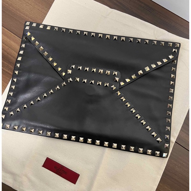 VALENTINO ヴァレンティノ ロックスタッズ クラッチバック 美品