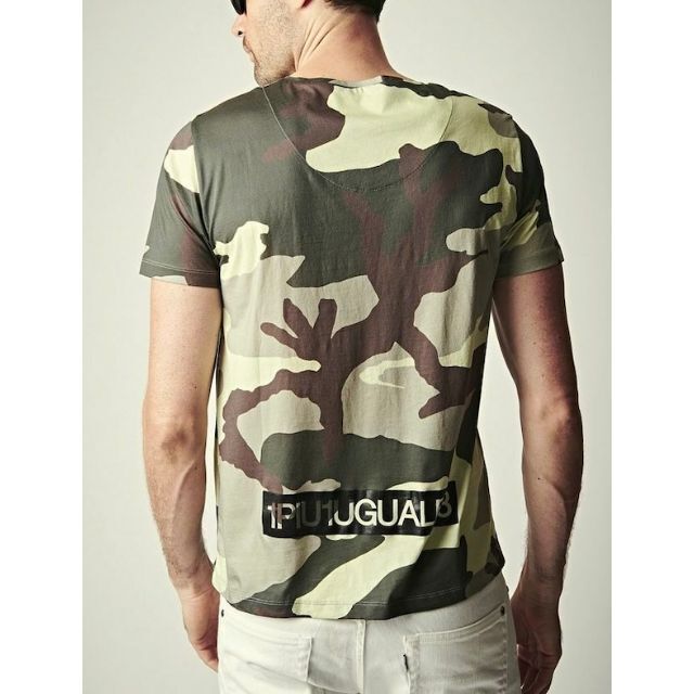 1piu1uguale3(ウノピゥウノウグァーレトレ)の新品2.8万 20SS 1piu1uguale3 カモ Tシャツ メンズのトップス(Tシャツ/カットソー(七分/長袖))の商品写真