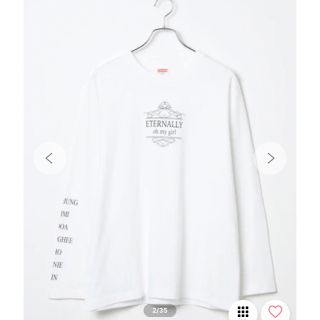 ウィゴー(WEGO)の未使用　WEGO  OH MY GIRLコラボ　ロンT Lサイズ　ホワイト(Tシャツ(長袖/七分))