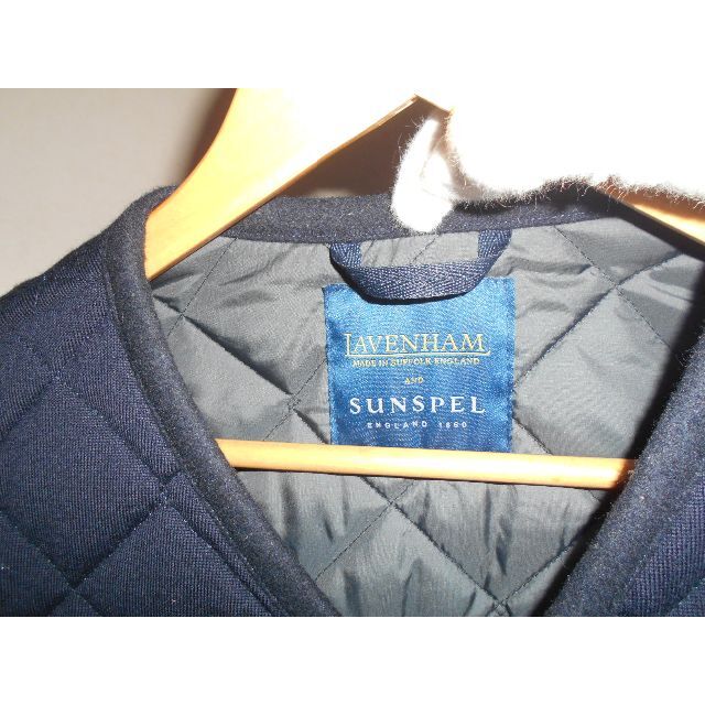 080108● LAVENHAM × SUNSPEL キルティング ウール ジレ