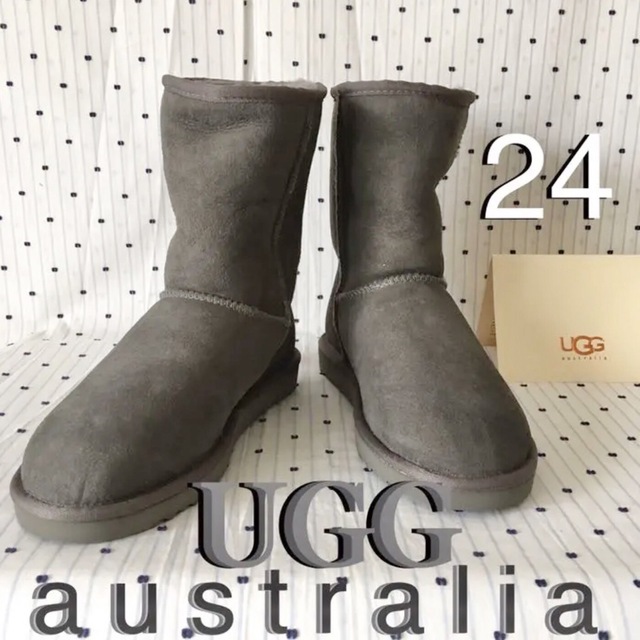 ＵＧＧaustralia 限定アグムートンブーツSHORT gry 7  １点物