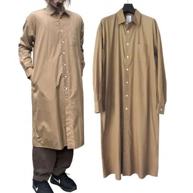 ミスタージェントルマン EXTRA LONG SHIRT ロングシャツコート M