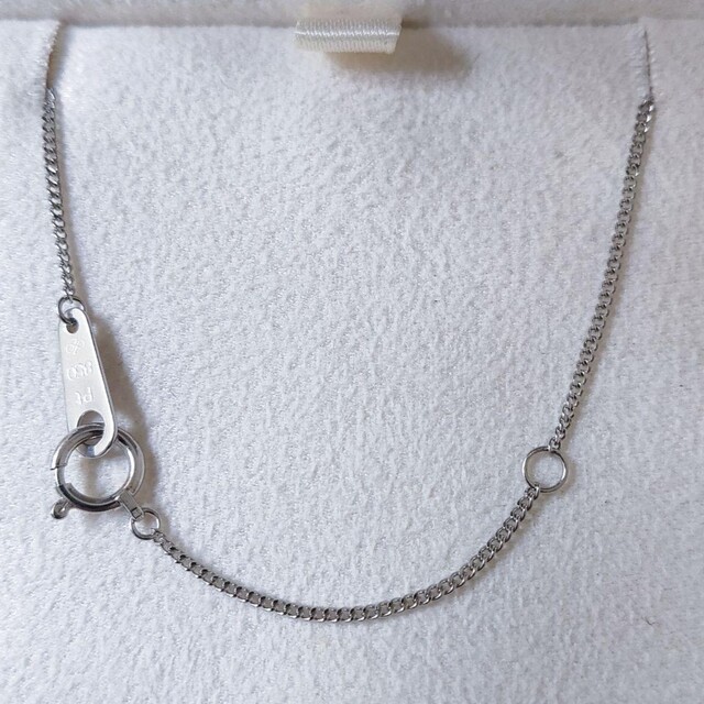 ダイヤモンド×クリソベリルキャッツアイ ネックレス Pt850 0.31ct