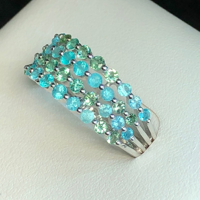 最大67%オフ! パライバトルマリンリング K18WG 0.145ct 14号 procad.cl