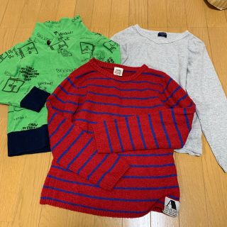 ジャンクストアー(JUNK STORE)の130☆ニットセーター☆ロングTシャツ☆3点(Tシャツ/カットソー)