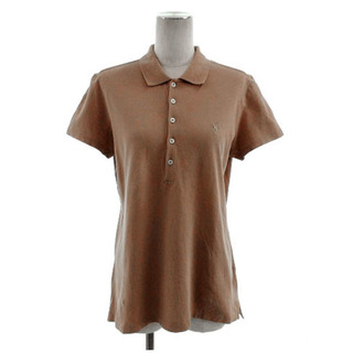 ラルフローレン(Ralph Lauren)のラルフローレン RALPH LAUREN ポロシャツ 半袖 ポニー刺繍 茶 M(ポロシャツ)