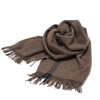 コモリ(COMOLI)の【美品】loomer Yak Fleece Stole (Brown)(ストール)