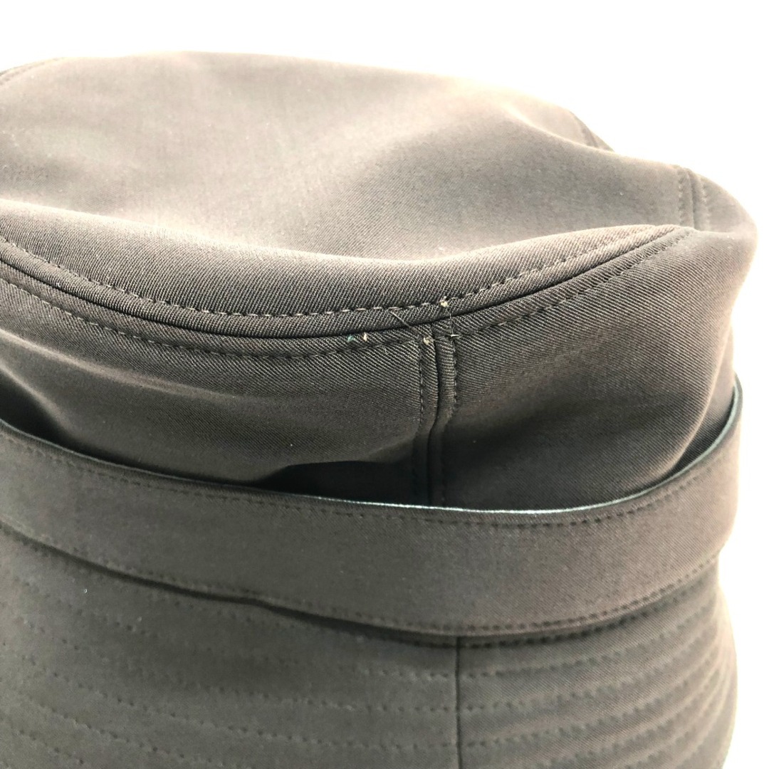 プラダ PRADA ベルトループ ファッション小物 帽子 バケットハット ハット ナイロン ブラウン