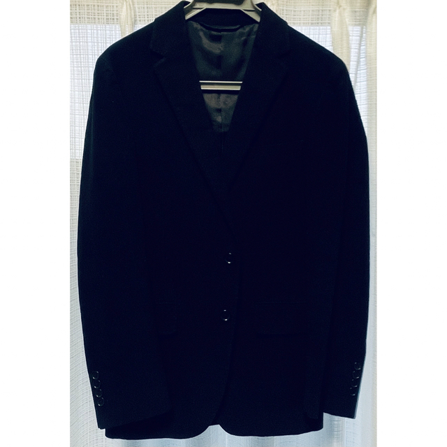UNITED ARROWS(ユナイテッドアローズ)の美品）ユナイテッドアローズ　ジャケット　コート　ベロア　42  スーツ　冠婚葬祭 メンズのジャケット/アウター(テーラードジャケット)の商品写真
