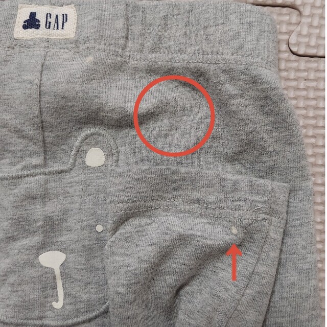 babyGAP(ベビーギャップ)のGAP/アカチャン本舗 などズボン4枚セット 80 グレー ピンク キッズ/ベビー/マタニティのベビー服(~85cm)(パンツ)の商品写真