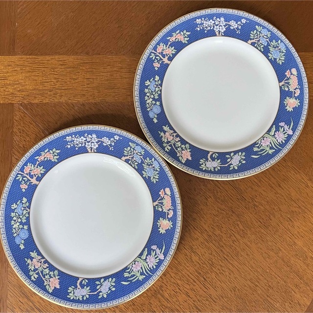 WEDGWOOD - 【黒壺美品】ウェッジウッド☆ブルーサイアム☆トリオ ペア