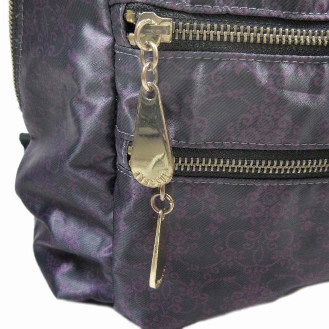 希少 ANNA SUI 金具〔使いやすいサイズ 本革 〕 レザー リュック