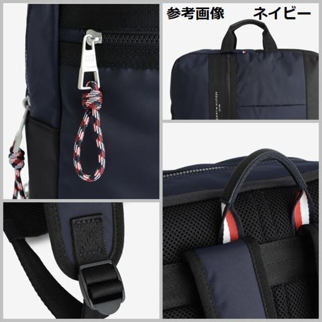 TOMMY HILFIGER(トミーヒルフィガー)のHORIZON SQUARE BP ホライズンスクエアバックパック　カーキ メンズのバッグ(バッグパック/リュック)の商品写真