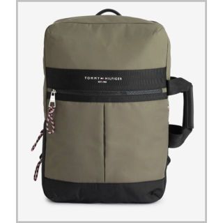 トミーヒルフィガー(TOMMY HILFIGER)のHORIZON SQUARE BP ホライズンスクエアバックパック　カーキ(バッグパック/リュック)