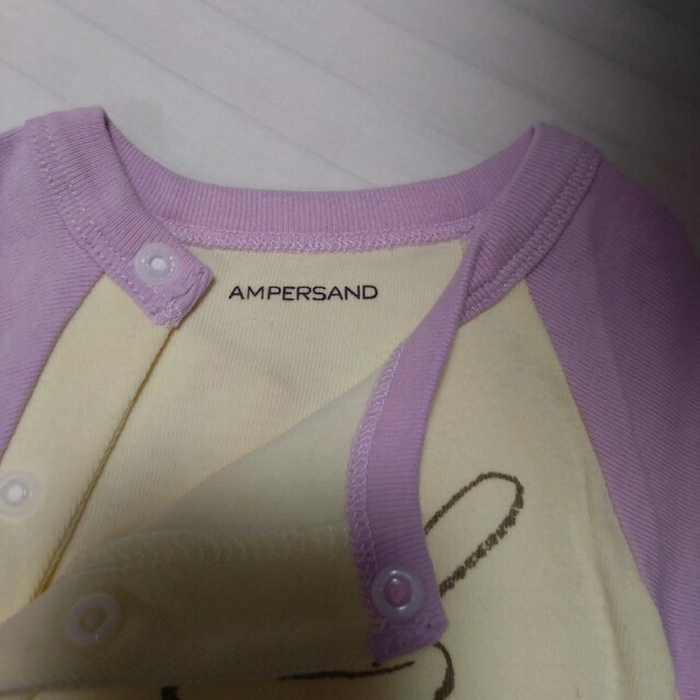 ampersand(アンパサンド)のampersand　ボディスーツ　2枚セット キッズ/ベビー/マタニティのベビー服(~85cm)(ロンパース)の商品写真