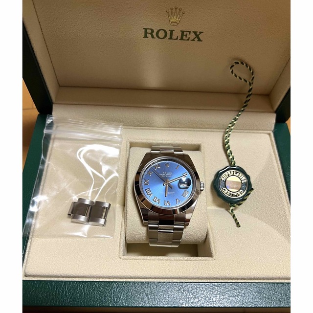 りがとうご】 ROLEX - 「新品」デイトジャスト41 3235 自動巻きブルー