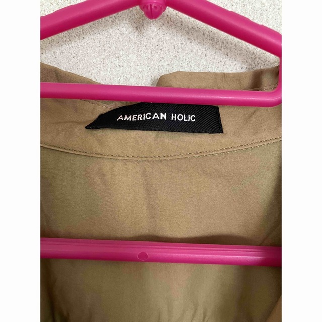 AMERICAN HOLIC(アメリカンホリック)のAmerican HOLIC シャツ　ブラウン レディースのトップス(シャツ/ブラウス(長袖/七分))の商品写真