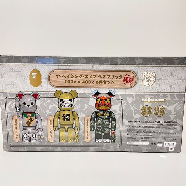 BE@RBRICK(ベアブリック)のBE@RBRICK BAPE 招き猫 達磨 獅子舞 100% & 400% エンタメ/ホビーのフィギュア(その他)の商品写真