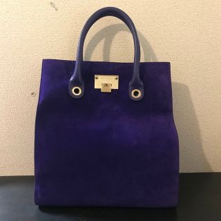 JIMMY CHOO ジミーチュウ　パープル　トートバッグ　美品