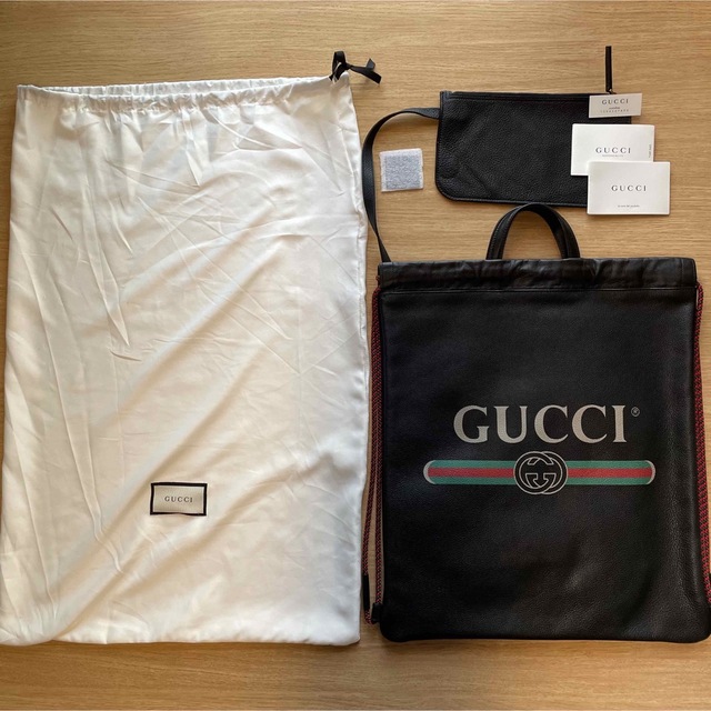 Gucci(グッチ)の新品未使用 GUCCI ドローストリング 巾着 リュック メンズ レディース レディースのバッグ(リュック/バックパック)の商品写真