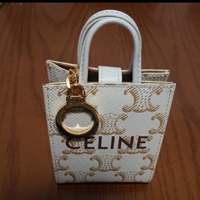 CELINEバッグチャーム新品キーホルダーキーリング