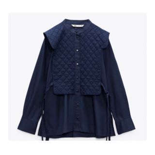 ザラ(ZARA)の値下げ‼️ZARA ベスト＆ポプリンシャツ　未使用(シャツ/ブラウス(長袖/七分))