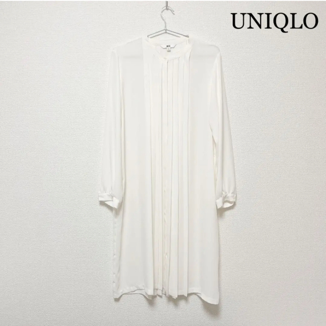 UNIQLO(ユニクロ)の♡美品♡ UNIQLO ユニクロ　プリーツ　ワンピース　L レディースのワンピース(ひざ丈ワンピース)の商品写真