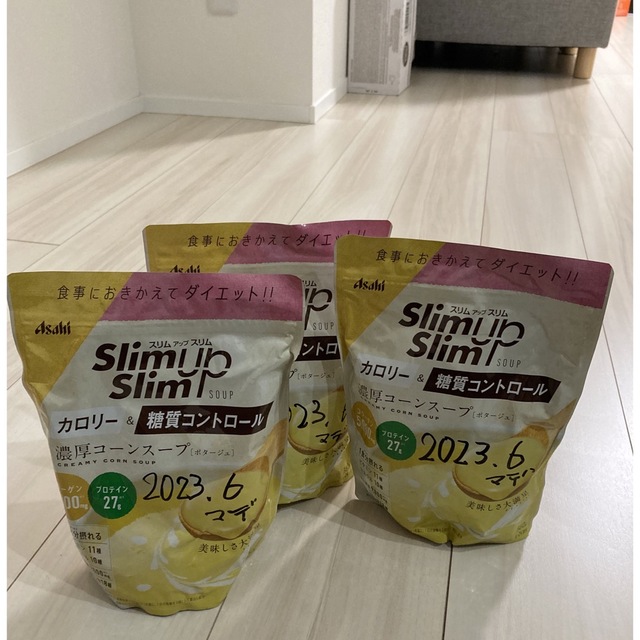 アサヒ(アサヒ)のSlimup(スリムアップ) コーンスープ味 360g × 3袋 コスメ/美容のダイエット(ダイエット食品)の商品写真